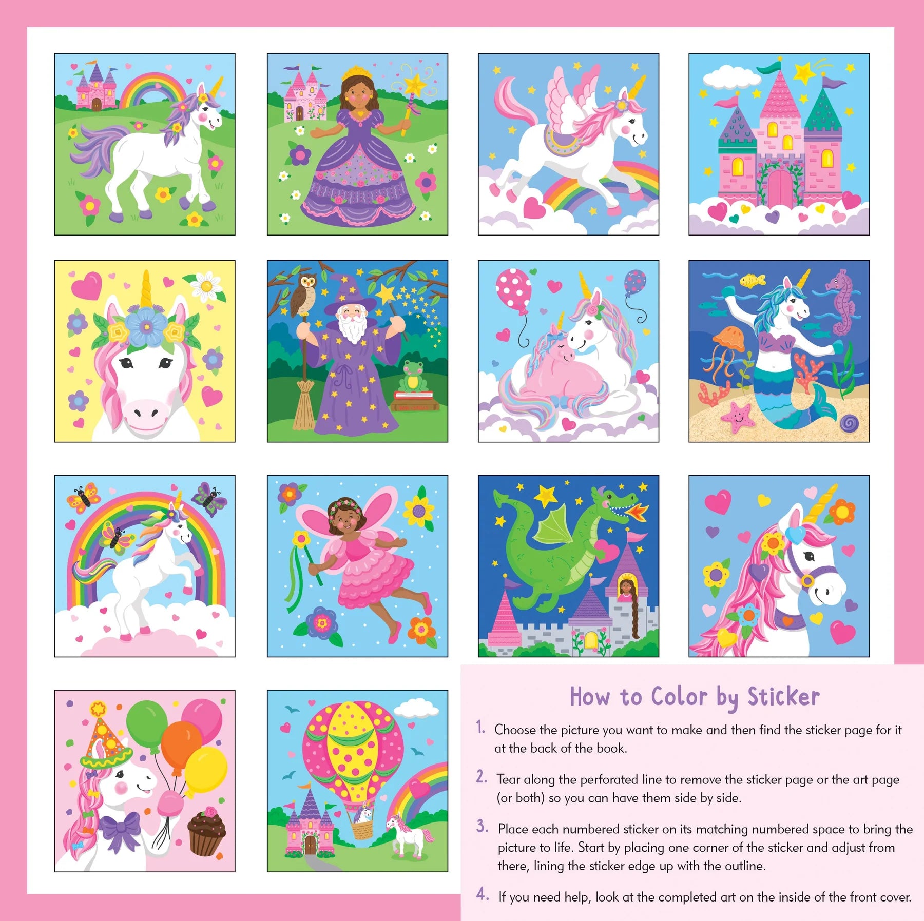My First Color-by-Sticker Book -- Unicorns & More