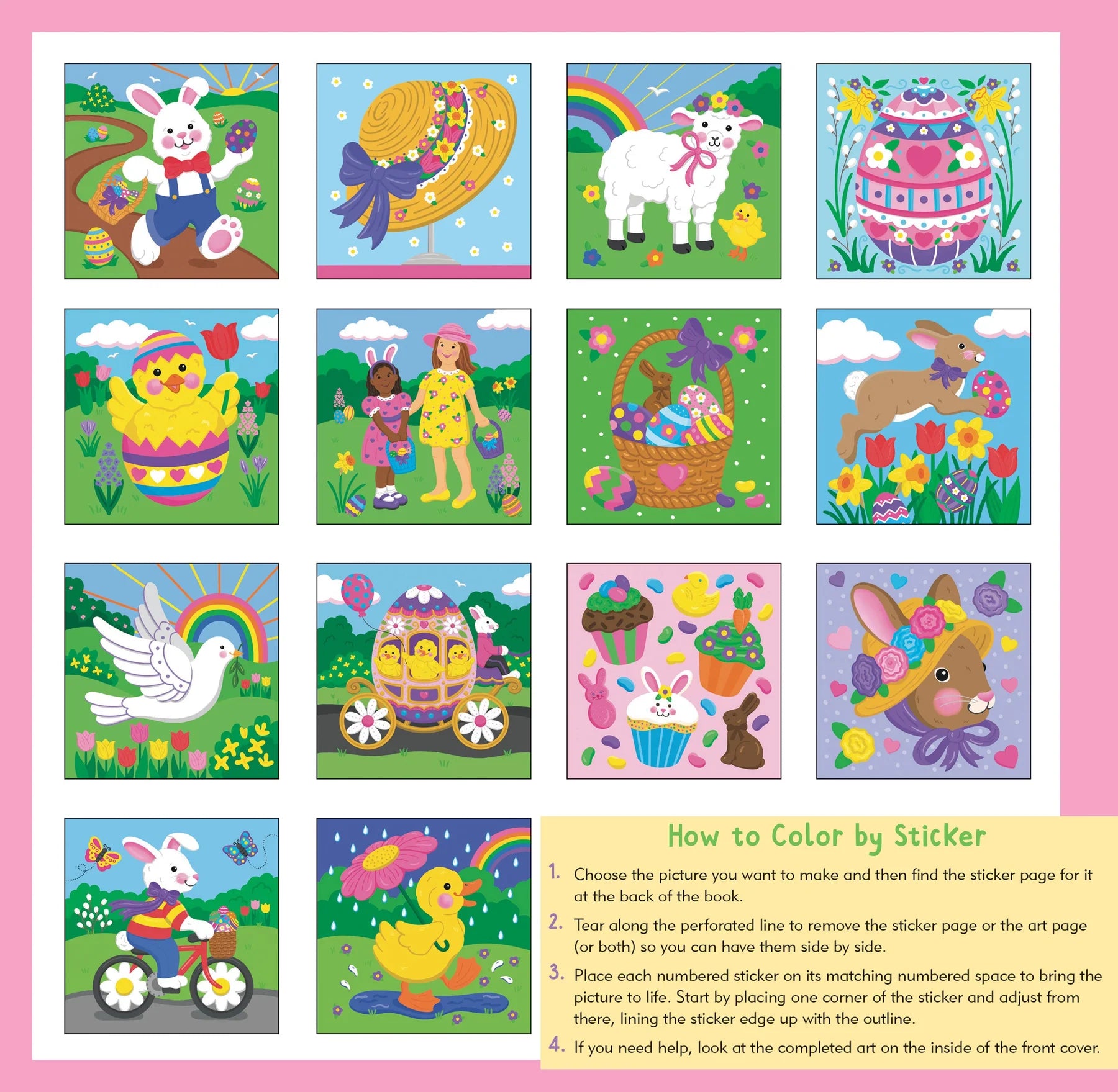 My First Color-By-Sticker Easter Book