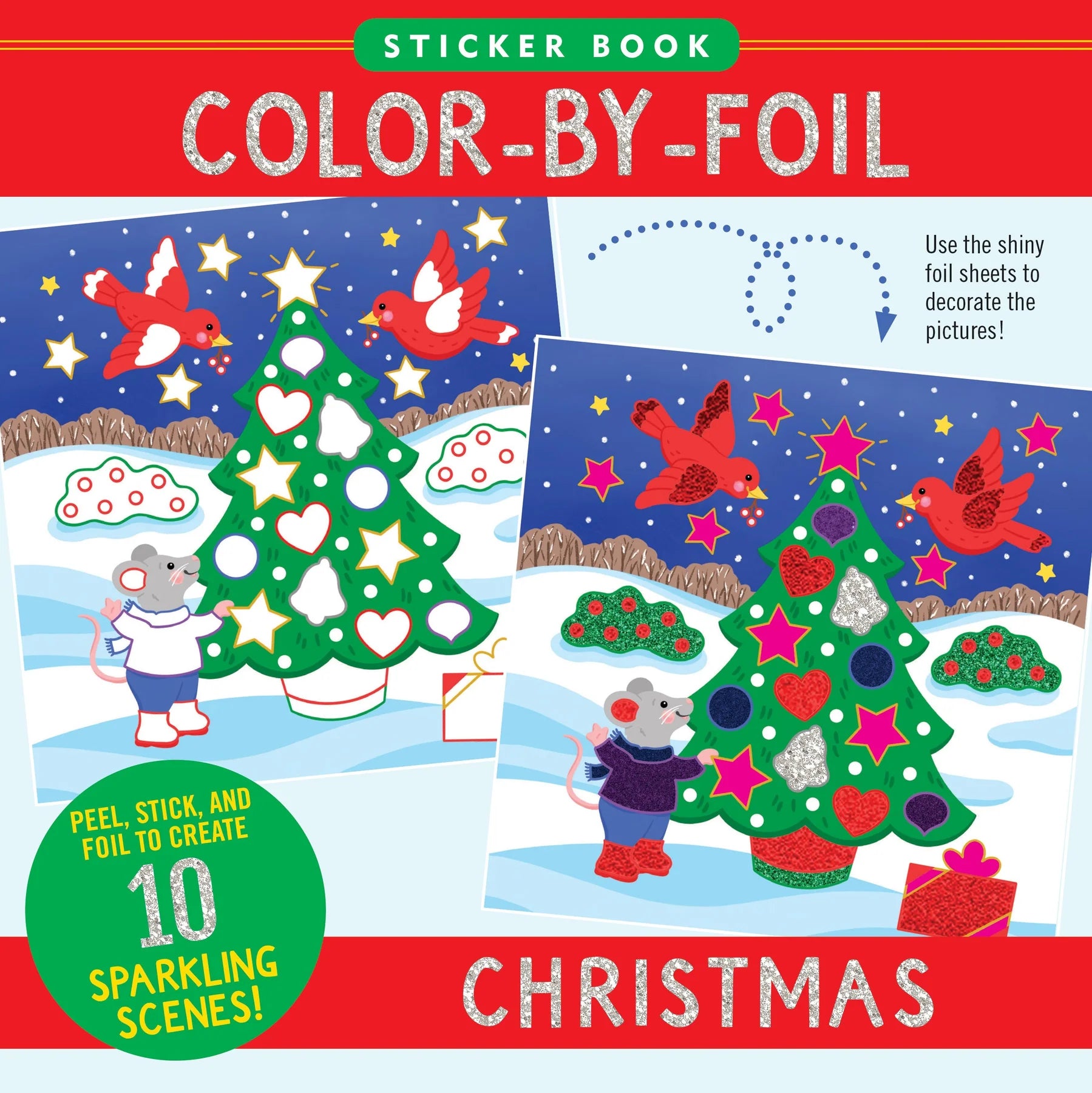 Color-By-Foil Sticker Book - Christmas