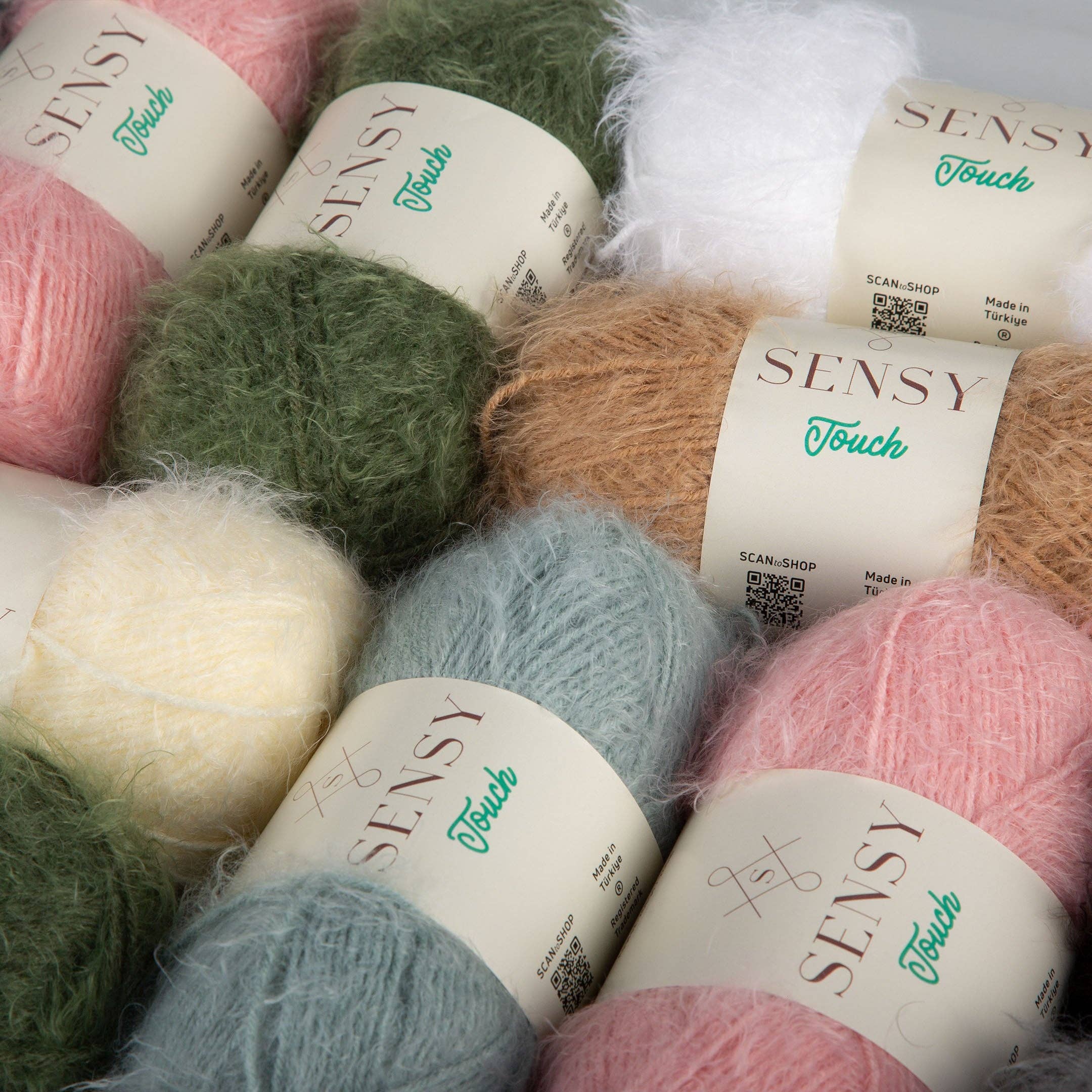 Sensy Touch Yarn, 3.5 oz, 268 Yards, Gauge 3 Light