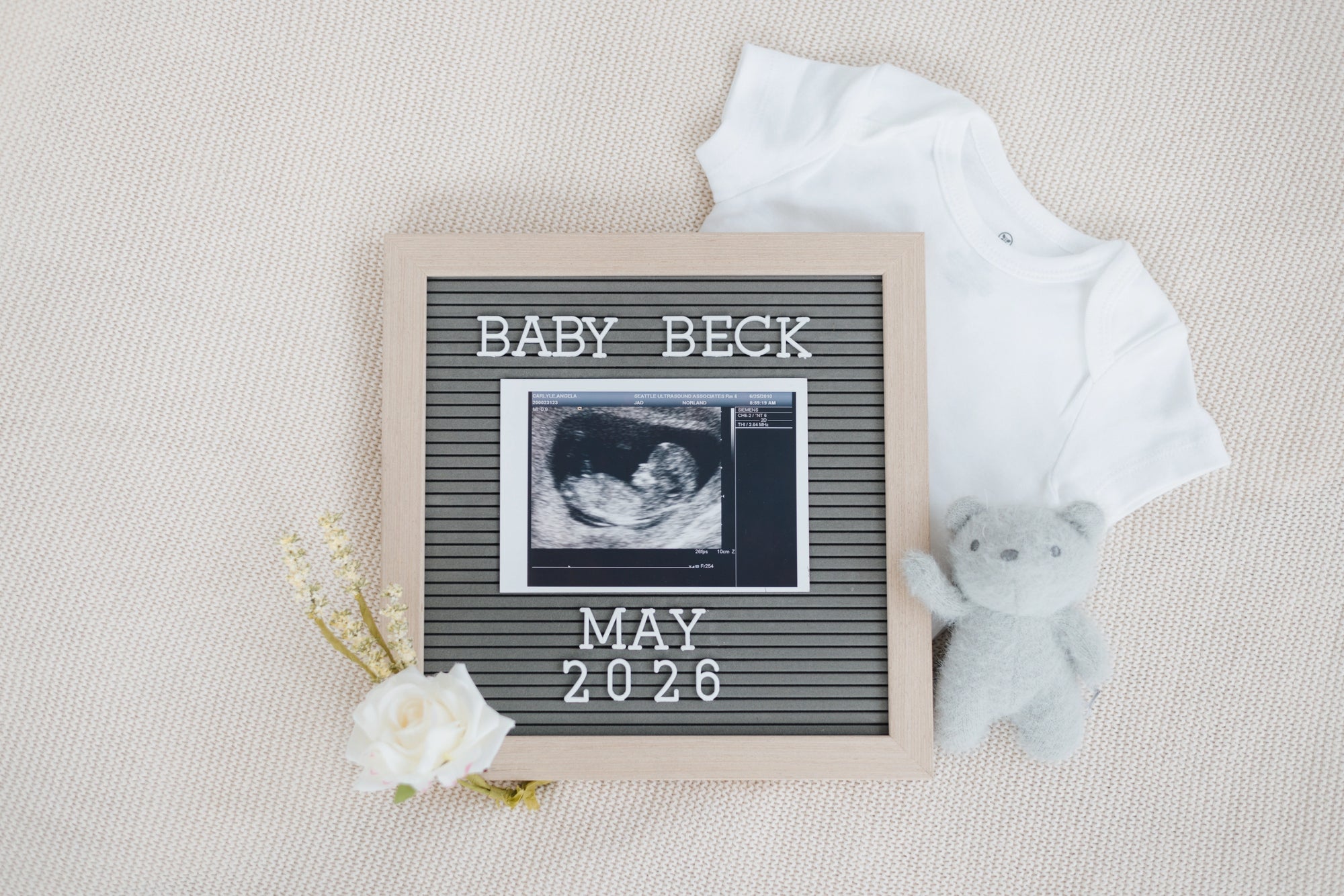 Wooden Letterboard in Grey