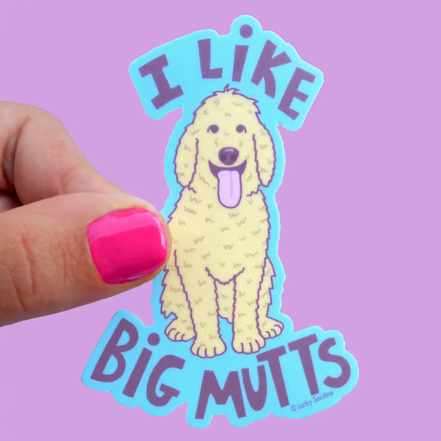 I Like Big Mutts Goldendoodle Sticker