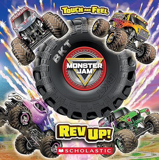 Monster Jam: Rev Up! Touch and Feel Book