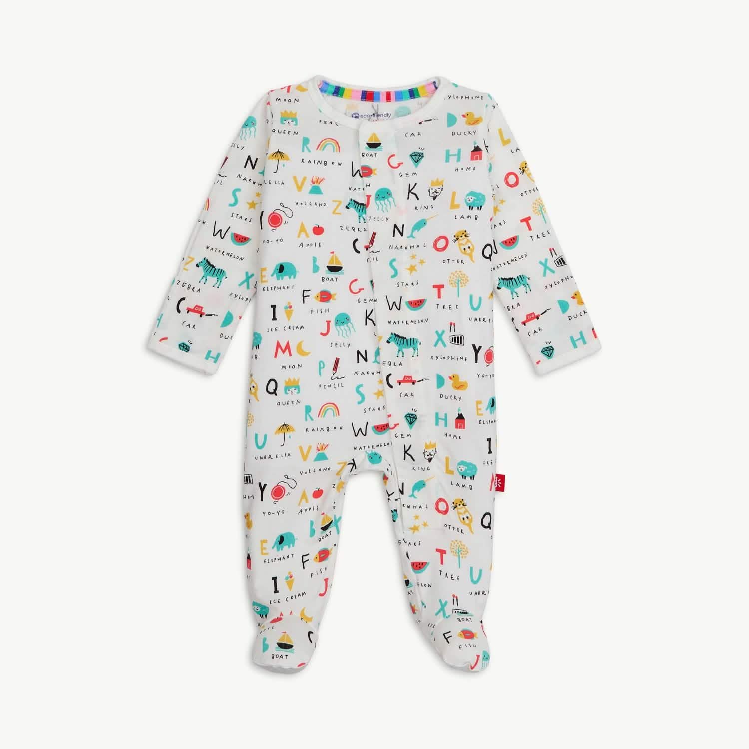 Magnetic Me ABC Love Modal Magnetic Footie - Size 9-12 Months