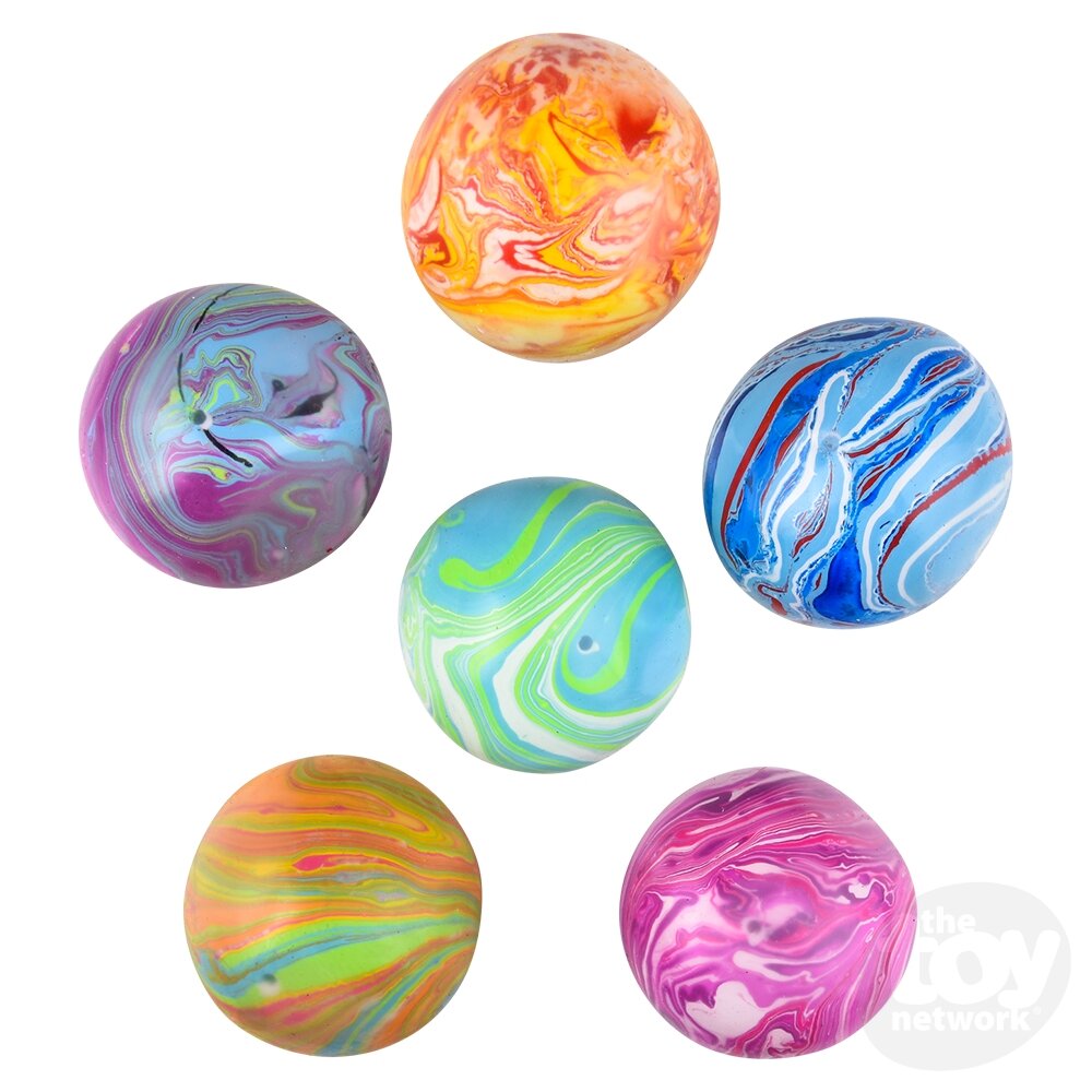 2.33" Squish And Stretch Marbleized Gummy Ball