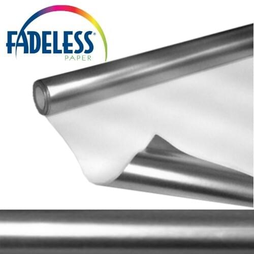 Metallic Silver Fadeless Bulletin Board Paper Roll, 4'x8'