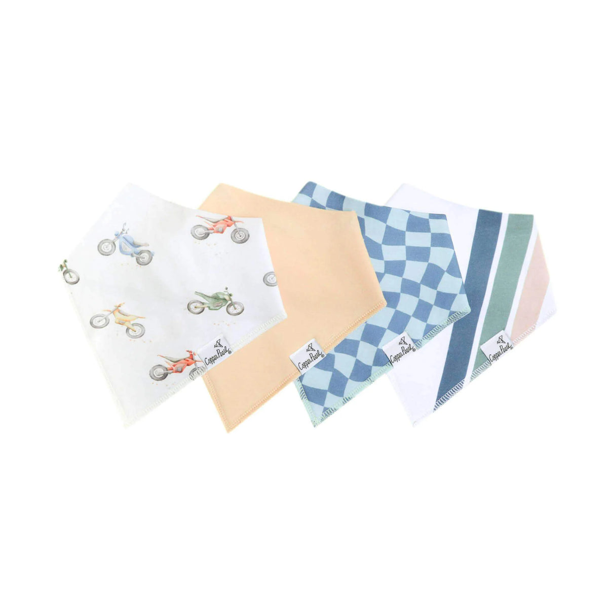 Copper Pearl Ryder Set of 4 Bandana Bibs