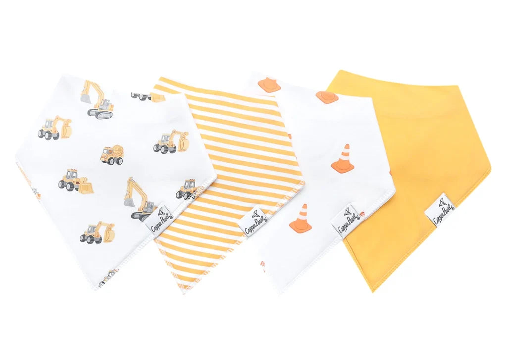 Copper Pearl Grayson Set of 4 Bandana Bibs