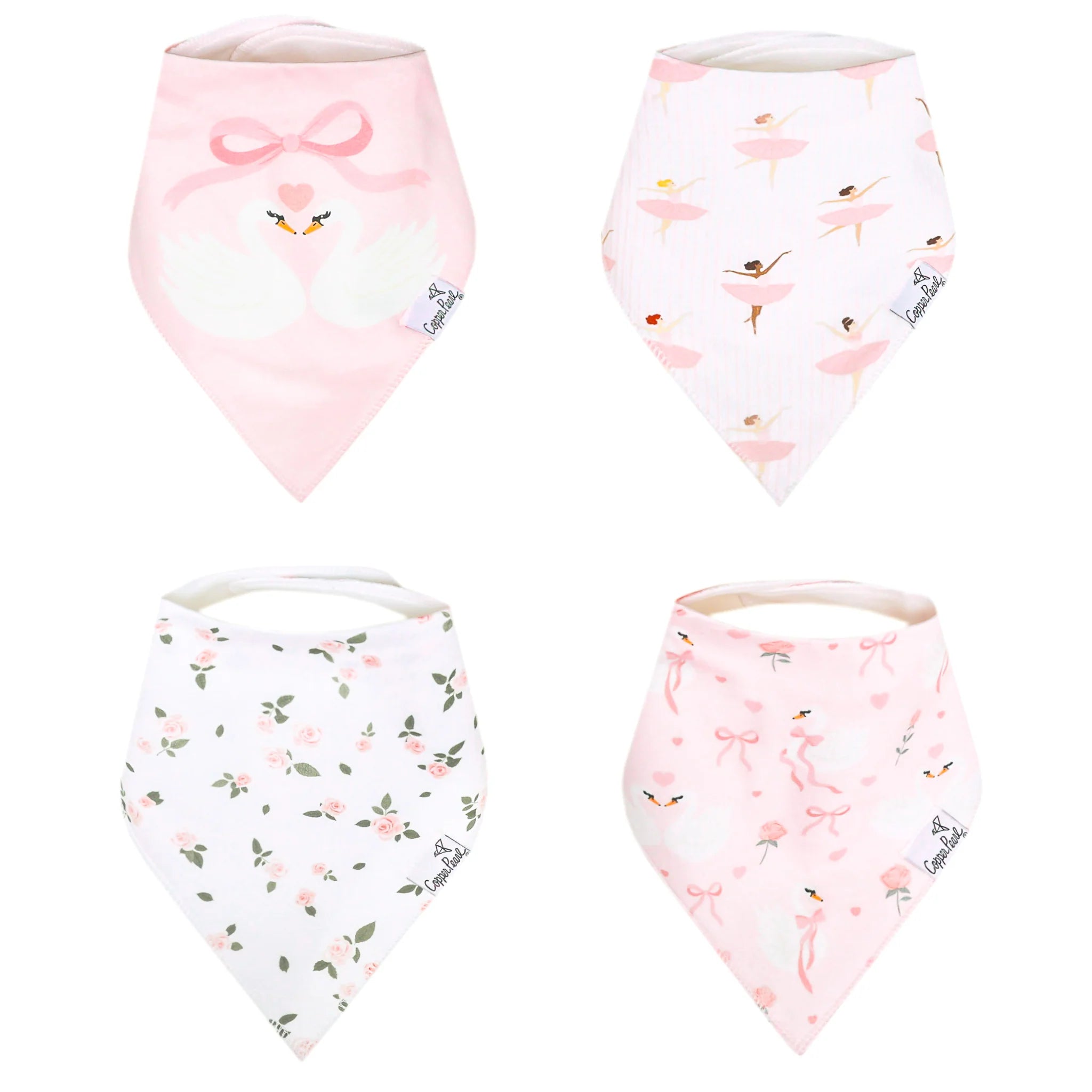 Copper Pearl Katrina Set Of 4 Bandana Bibs