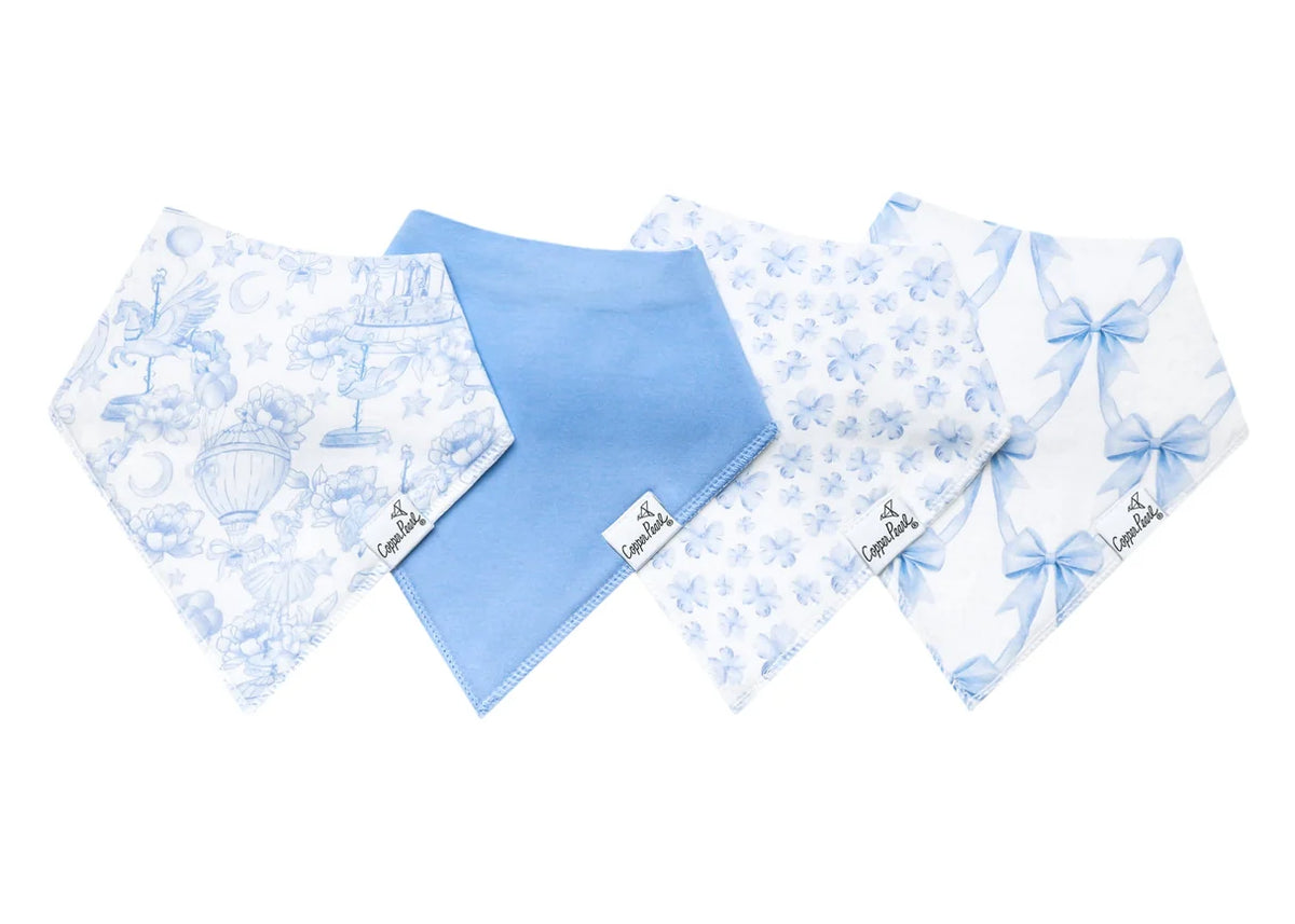 Copper Pearl Vintage Carnival Set of 4 Bandana Bibs