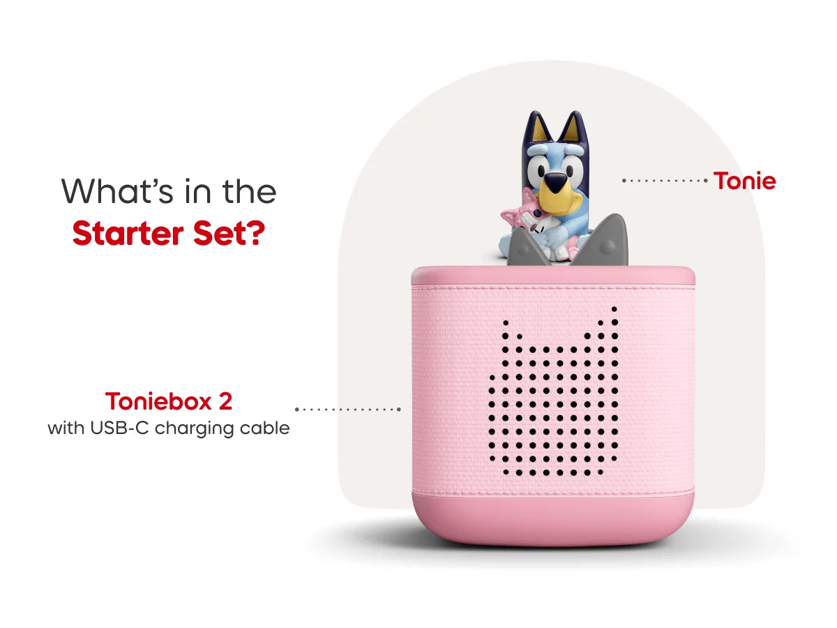 Bluey Tonie Box 2 Starter Set - Cloud Pink