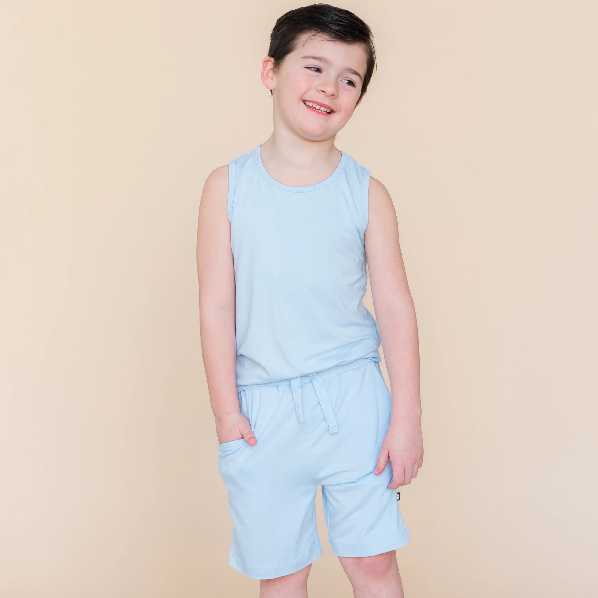 Kyte Baby Drawstring Short in Breeze