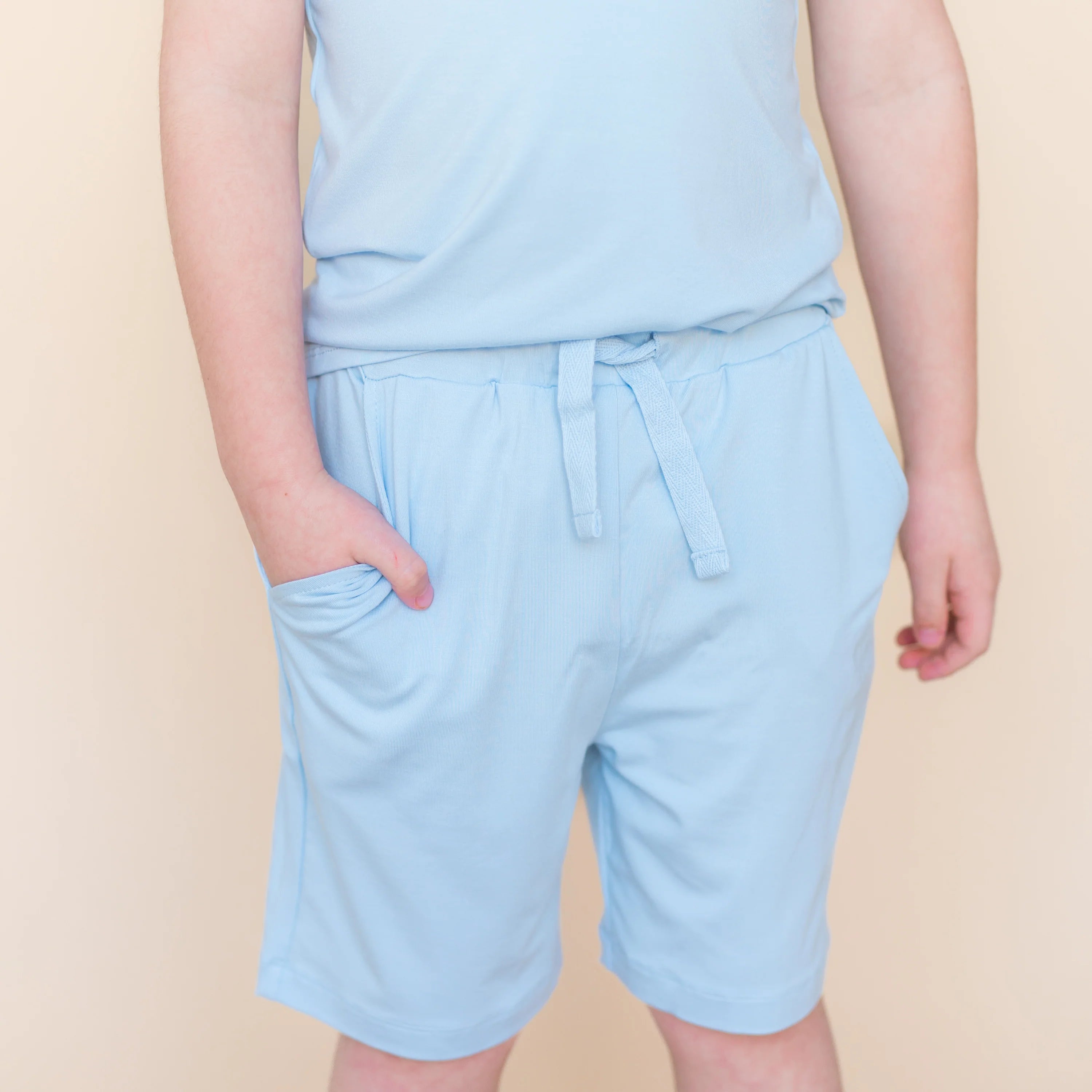 Kyte Baby Drawstring Short in Breeze