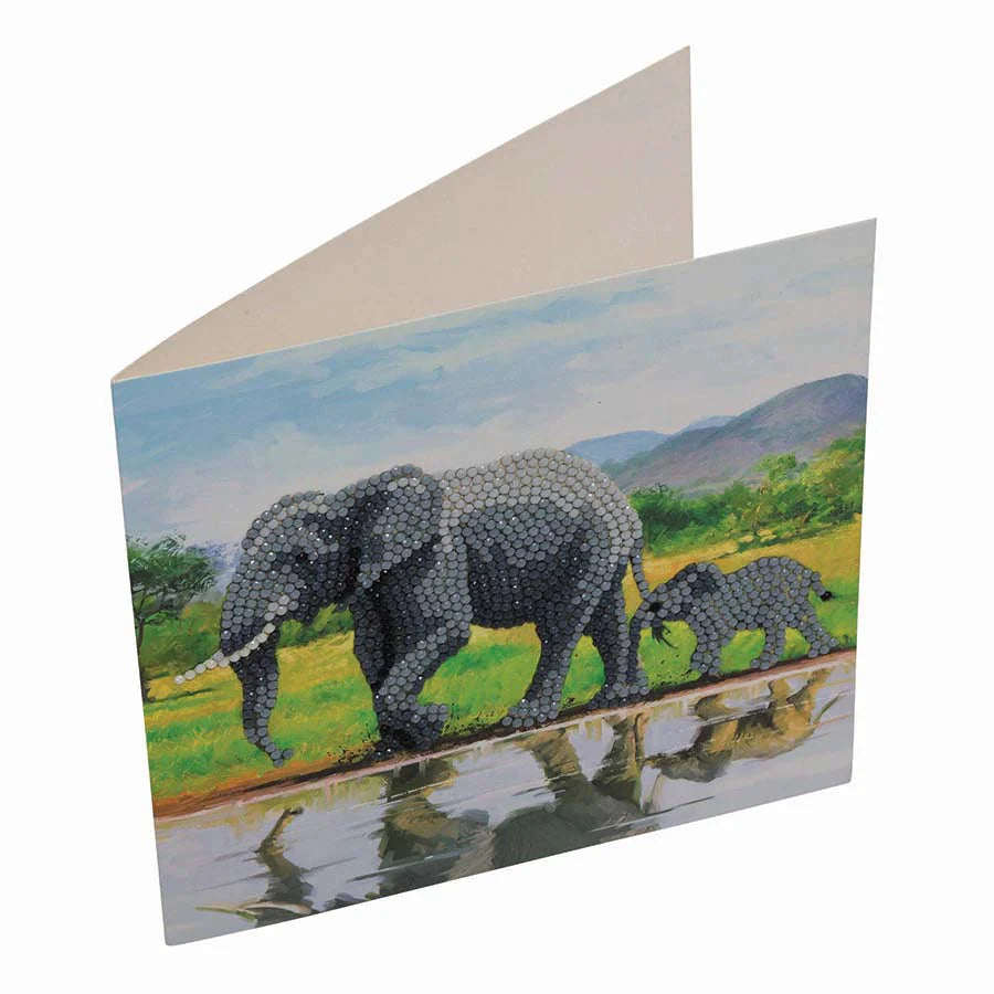 Crystal Art Card Kit - Elephant