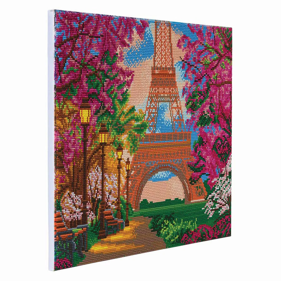 Crystal Art Large Mounted Kit - Eiffel Tower