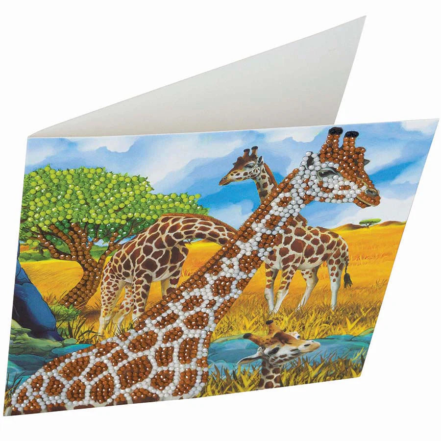 Crystal Art Card Kit - Gentle Giraffe