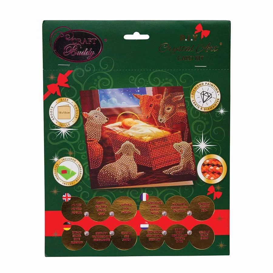 Crystal Art Card Kit - Baby in a Manger