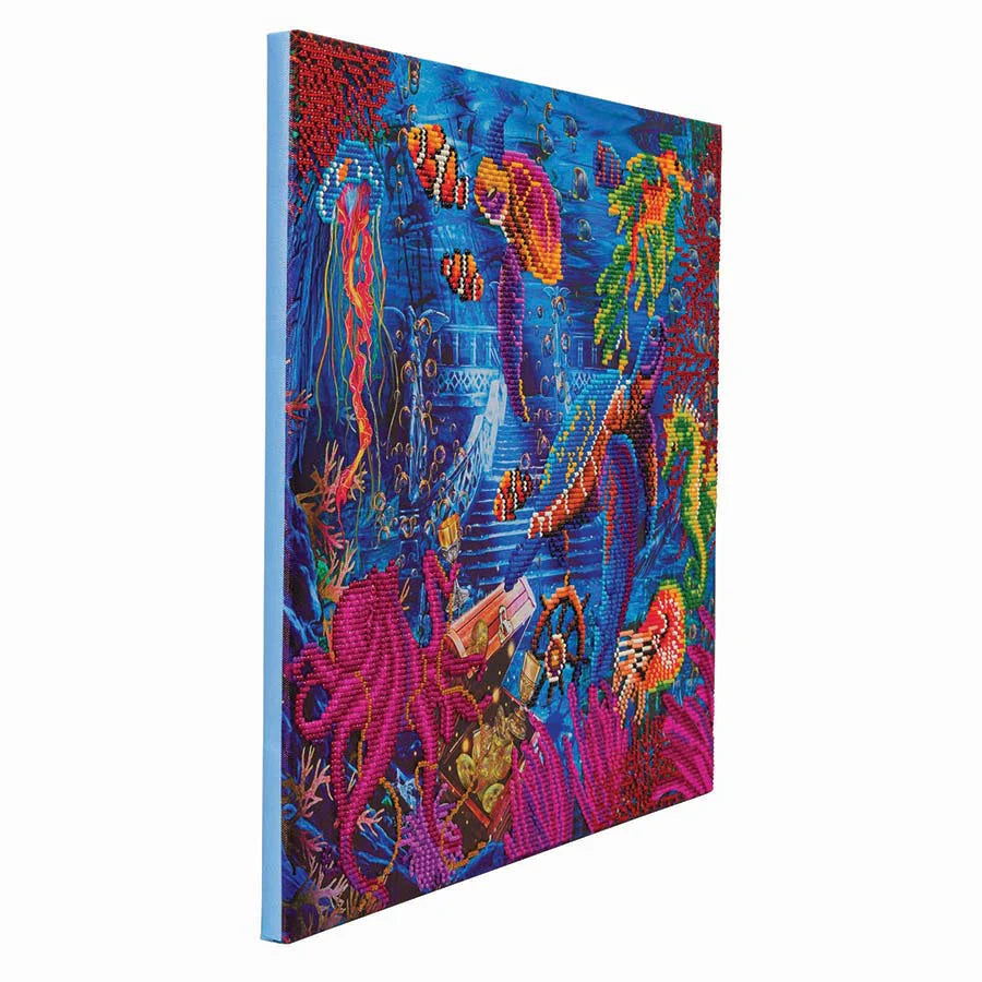 Crystal Art Large Mounted Kit - Sea Life