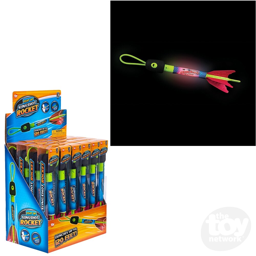 9.5" Light-Up Slingshot Rocket