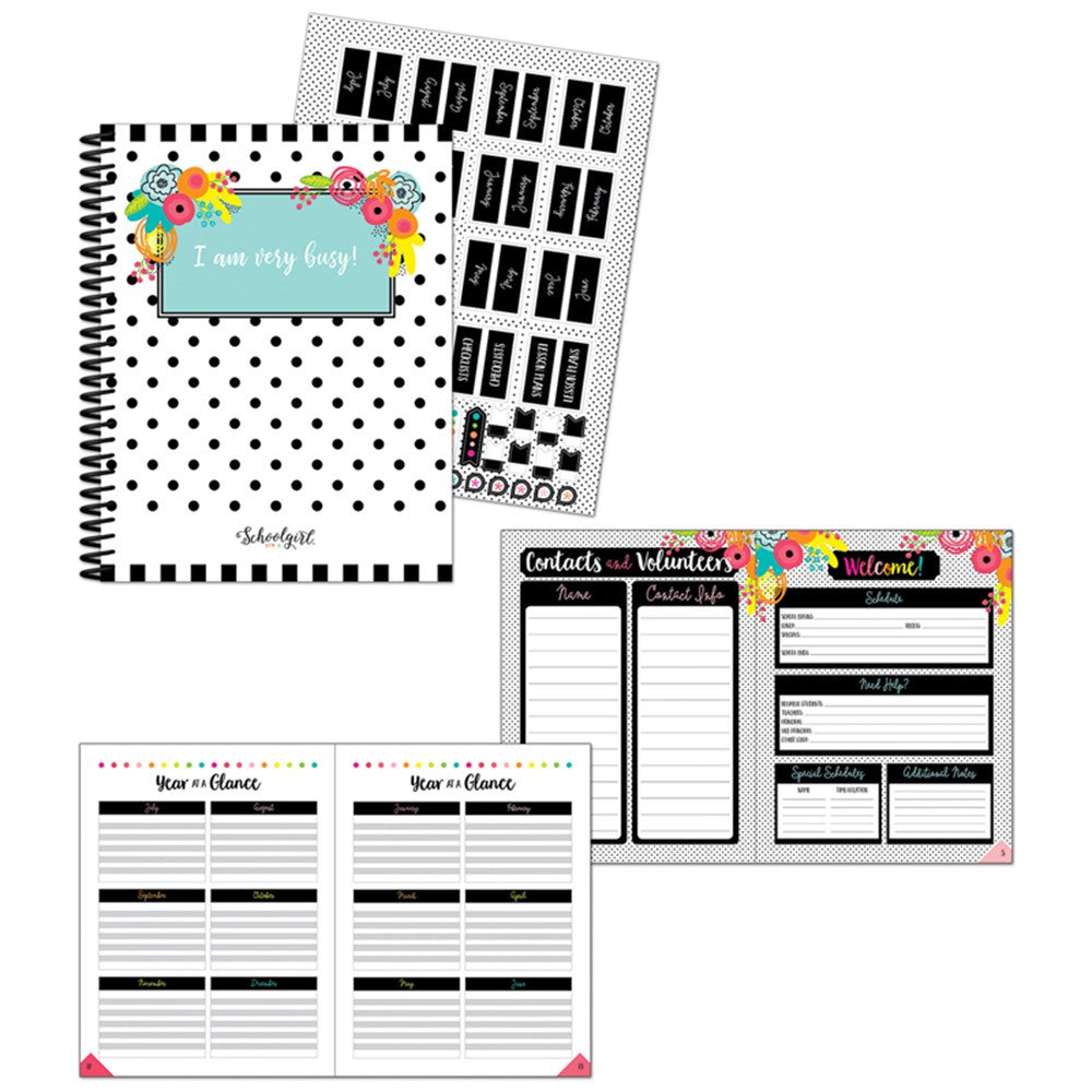 Simply Stylish Tropical Pineapple Teacher Planner