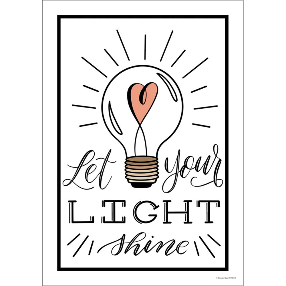 Simply Shine - Let Your Light Shine Poster