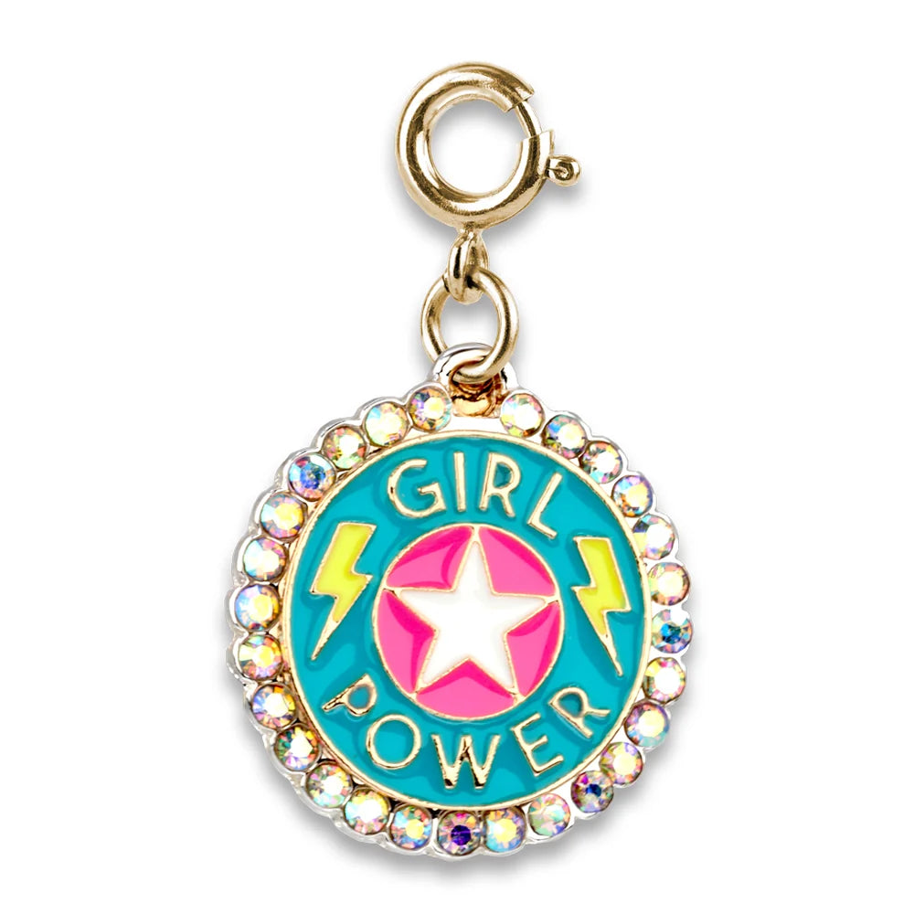 CHARM IT! Gold Rebel Girls Girl Power Charm