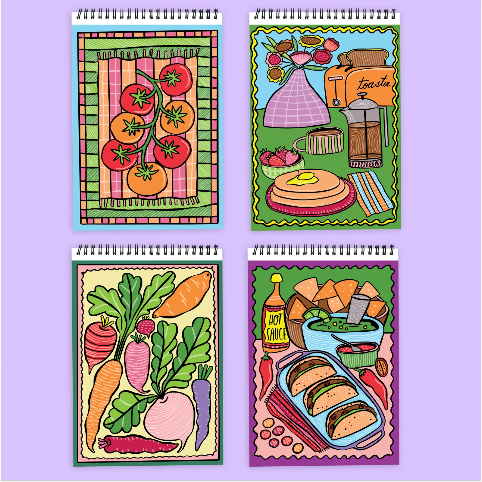 Lifelines FlowArt®: Color-To-Reveal, Foodie Fun