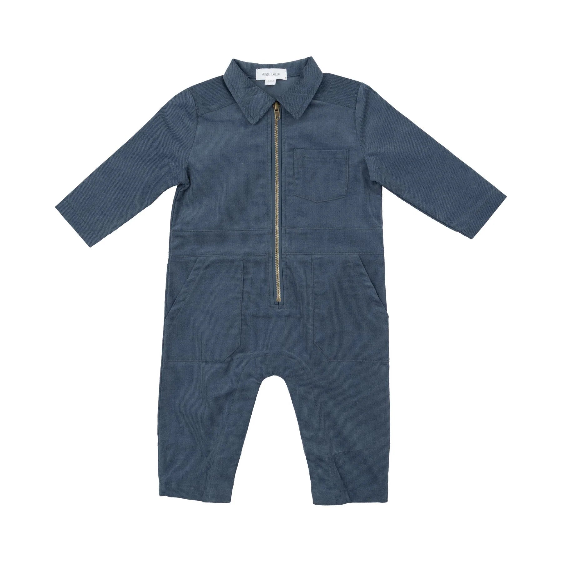 Angel Dear Corduroy Navy Retro Jumpsuit