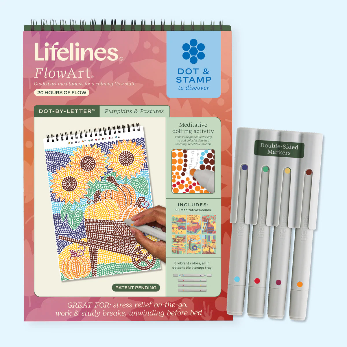Lifelines FlowArt™ - Dot-By-Letter, Pumpkins & Pastures