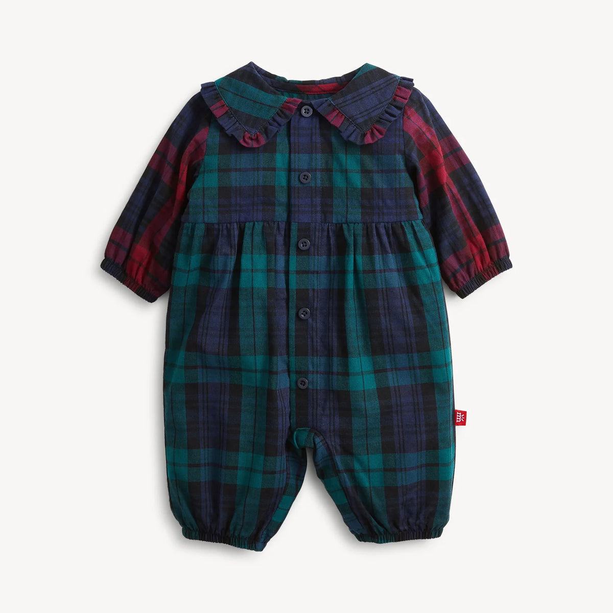 Magnetic Me Plaid Flannel Magnetic Girls Romper