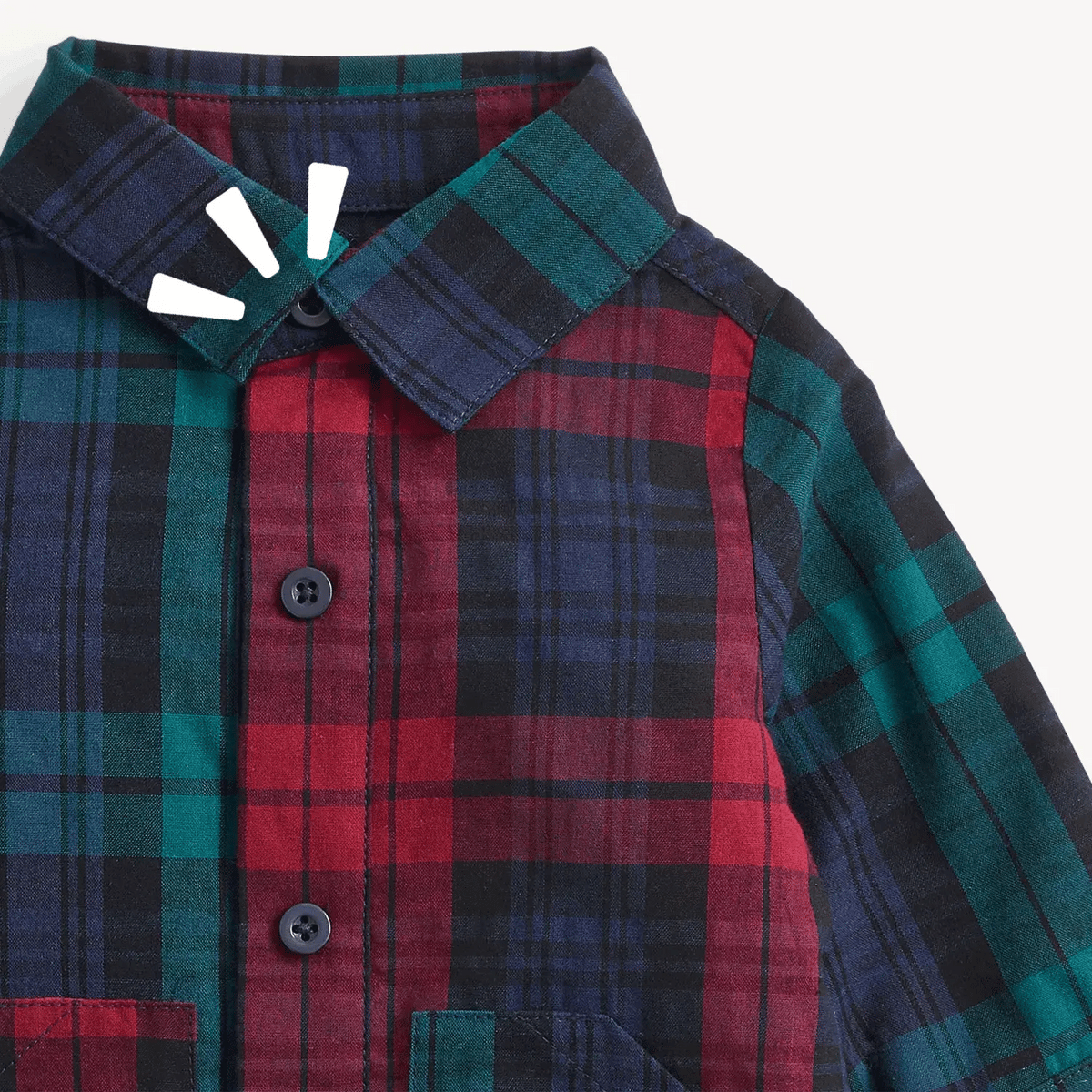 Magnetic Me Plaid Flannel Magnetic Boys Romper