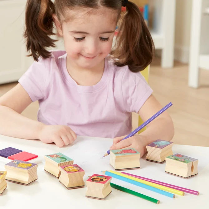 Melissa & Doug Disney Princess Wooden Stamp Set