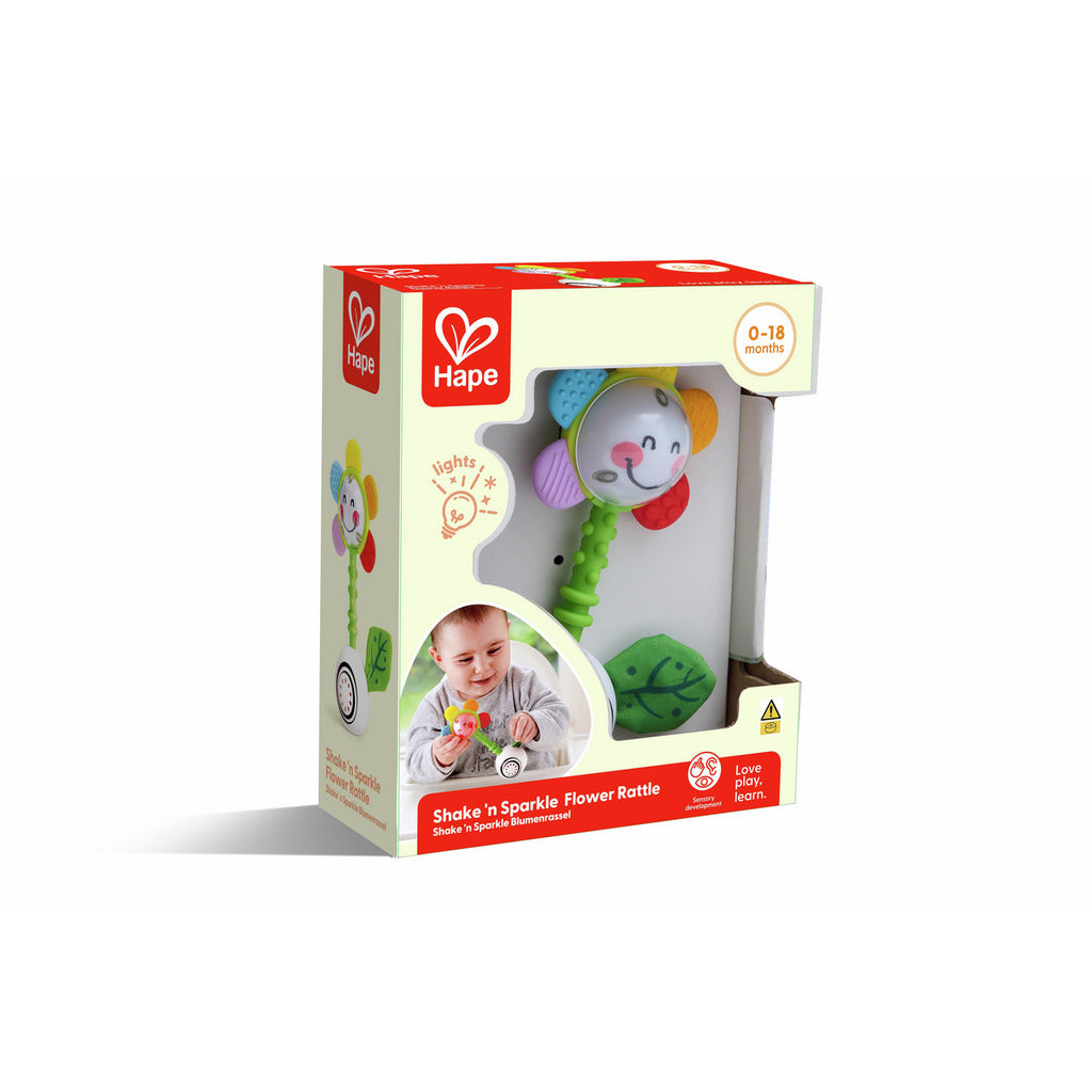 Hape Shake & Sparkle Flower Rattle