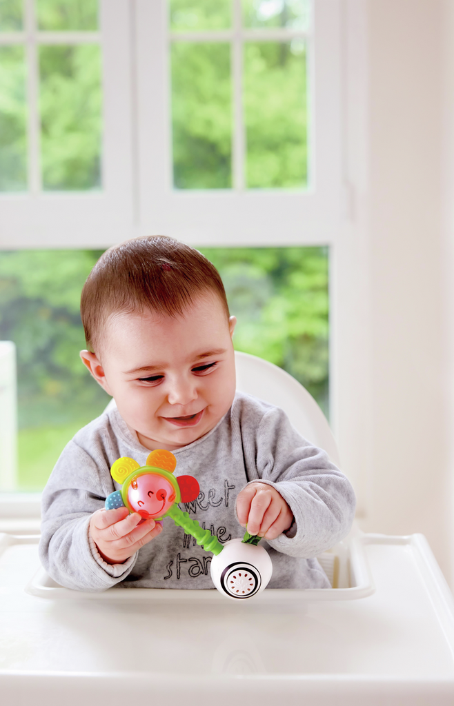 Hape Shake & Sparkle Flower Rattle