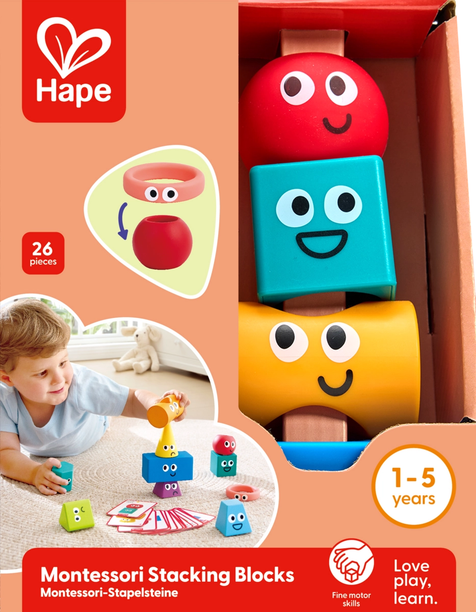 Hape Montessori Stacking Blocks
