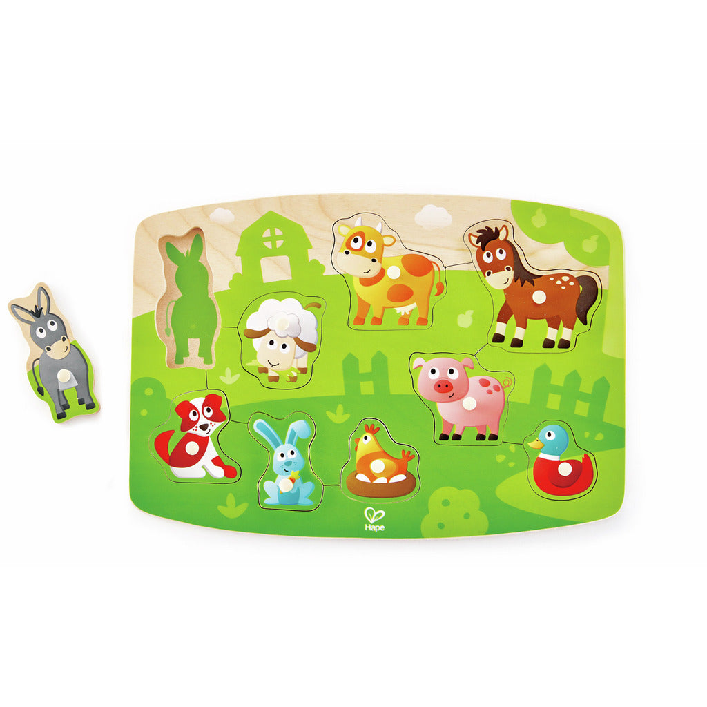 Hape Farmyard Peg Puzzle