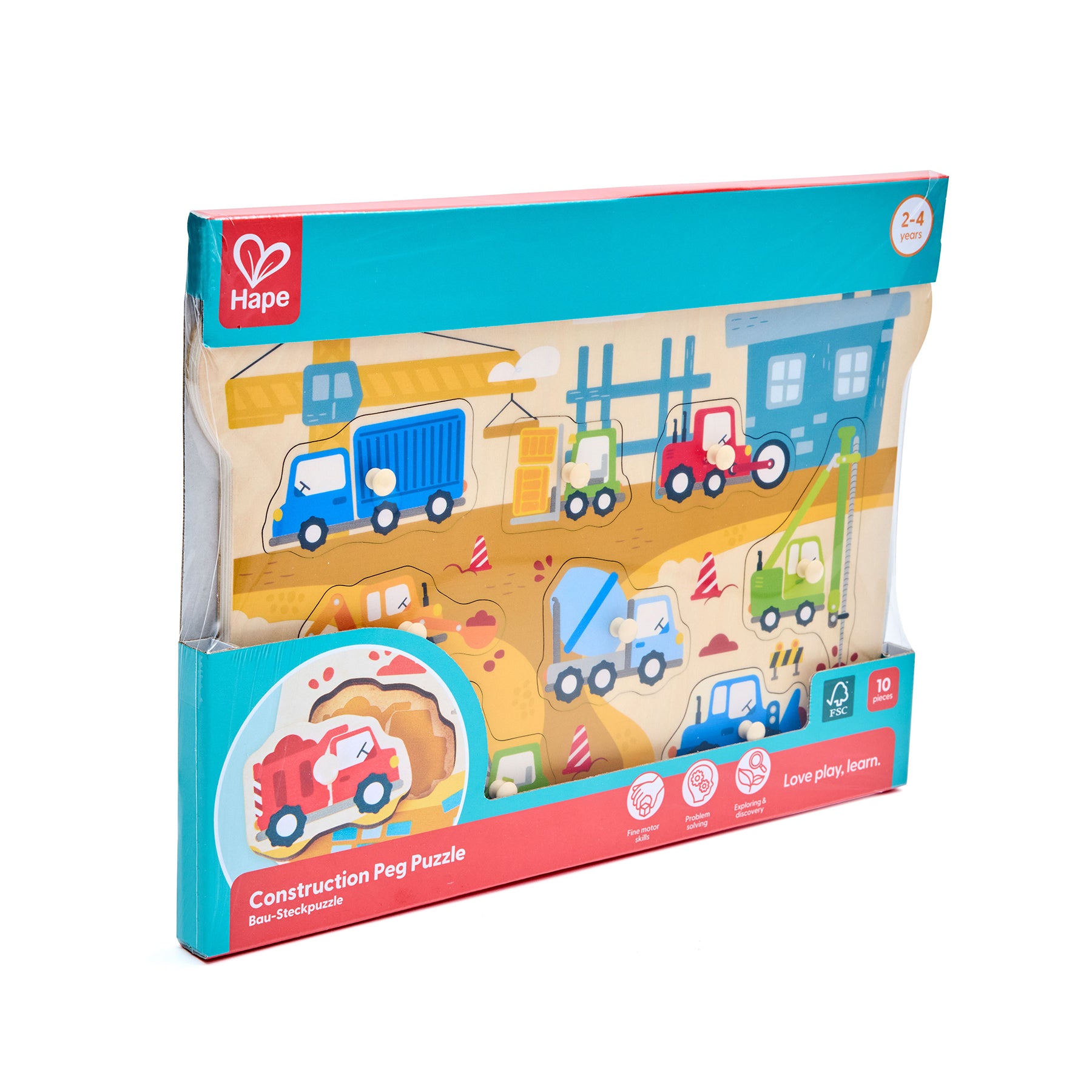 Construction Vehicles Peg Puzzle - NEW for 2026