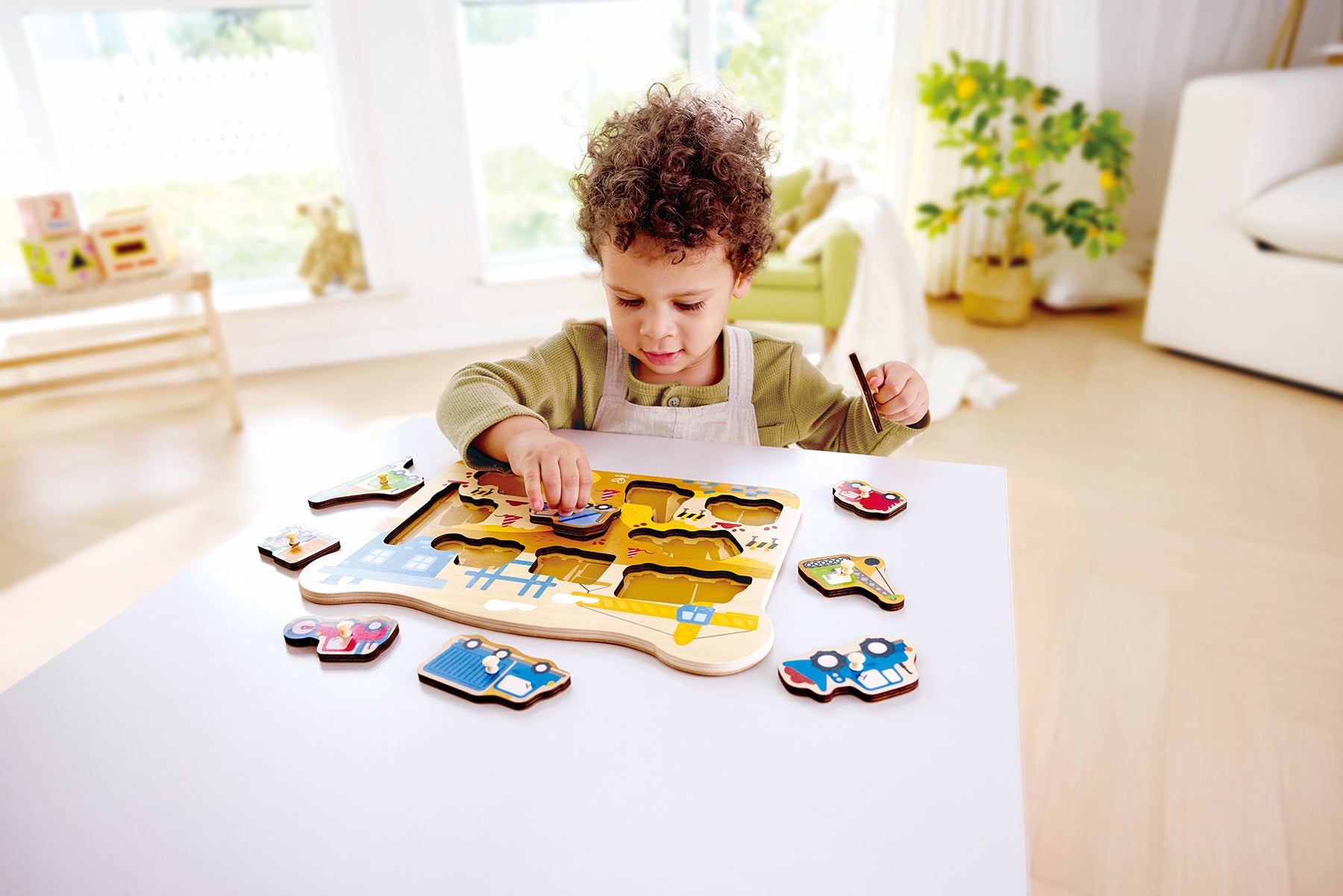 Construction Vehicles Peg Puzzle - NEW for 2026