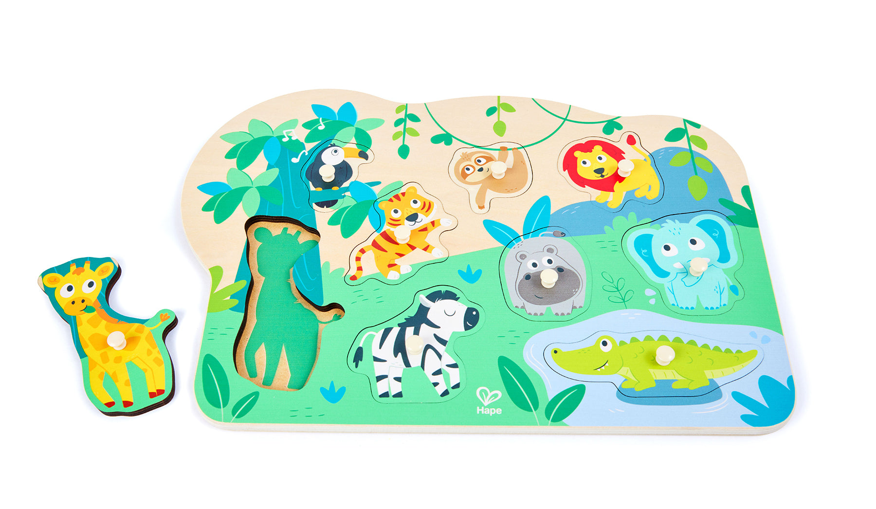 Hape Wild Animals Peg Puzzle - NEW for 2026