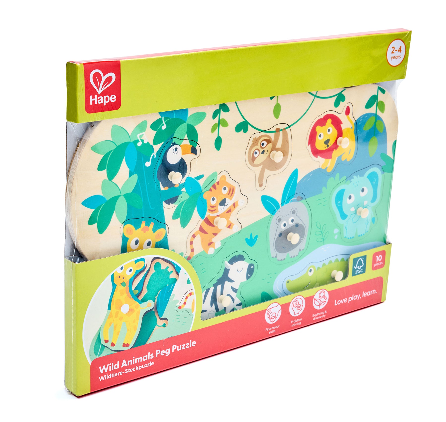 Hape Wild Animals Peg Puzzle - NEW for 2026