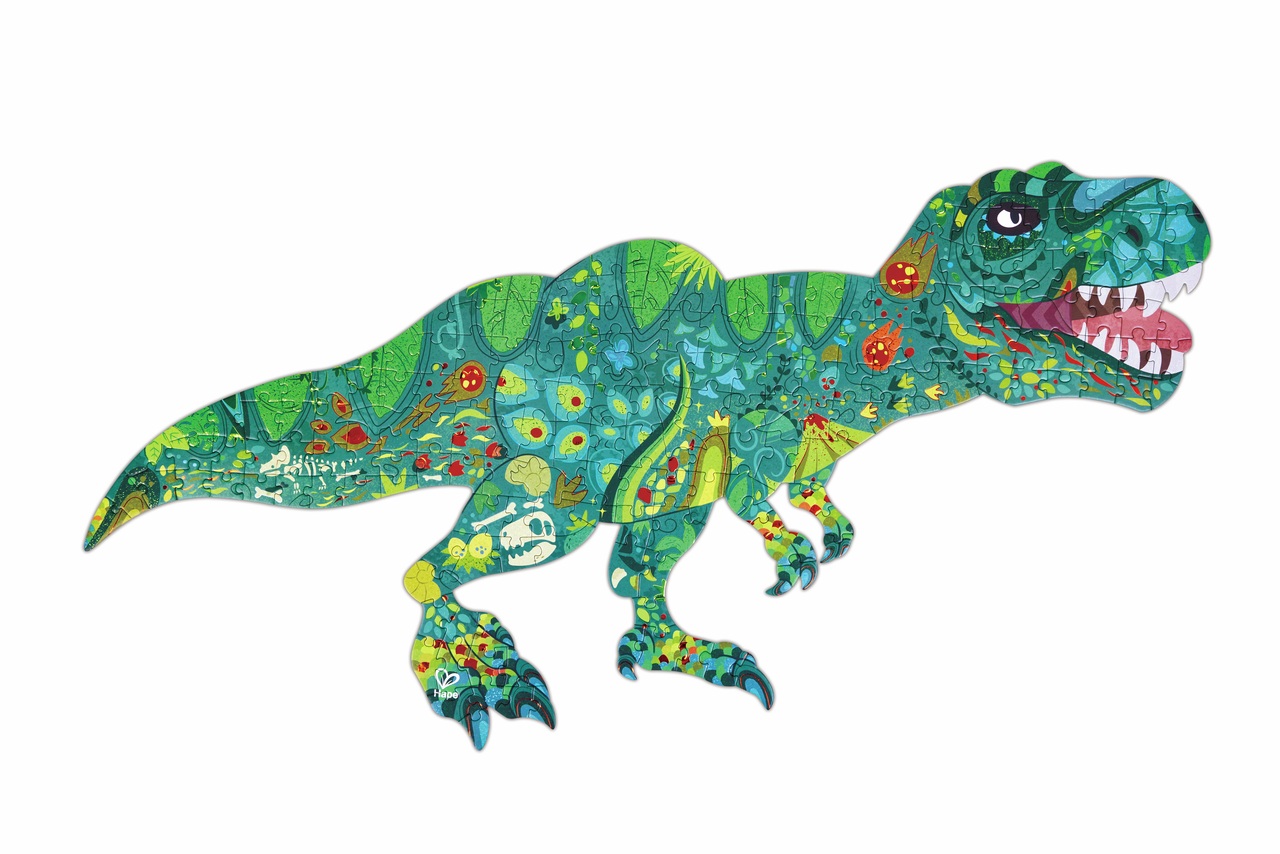 Hape Dinosaur Shimmer Floor 200 Piece Puzzle