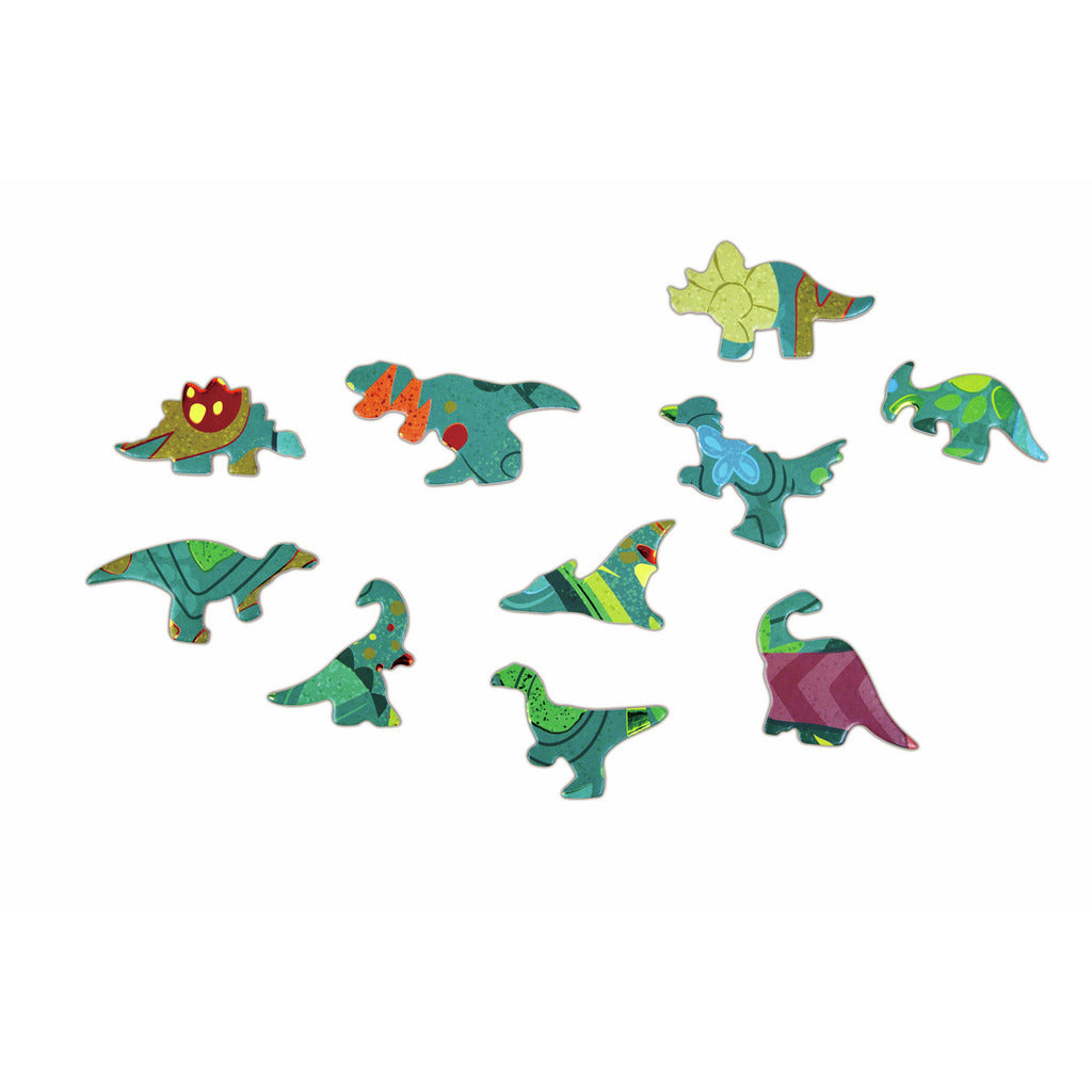 Hape Dinosaur Shimmer Floor 200 Piece Puzzle