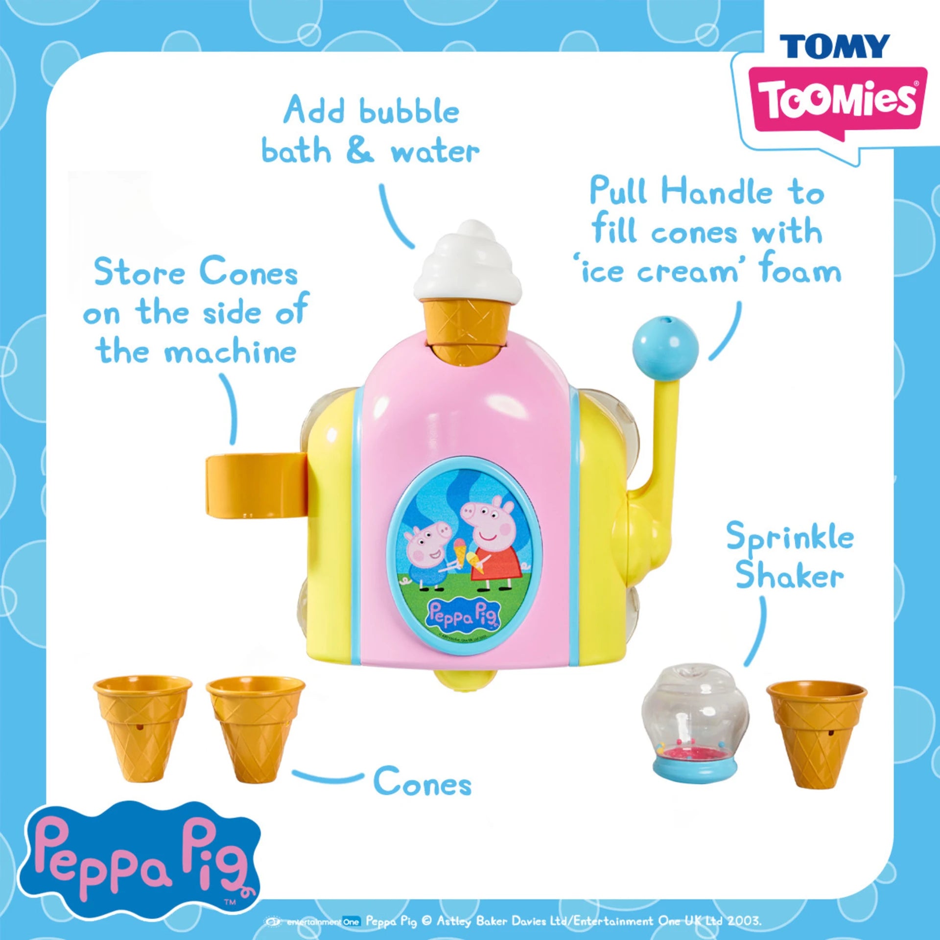 Peppa Pig Bubble Ice Cream Maker Bath Toy