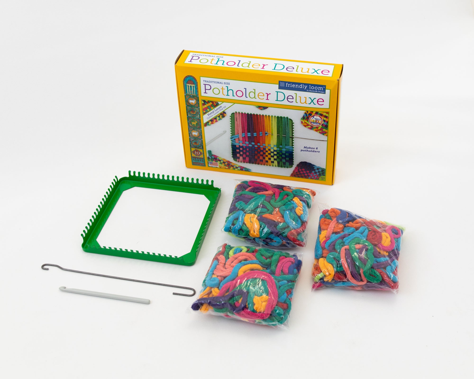 Potholder Loom Kit Plus: 7" Metal Loom