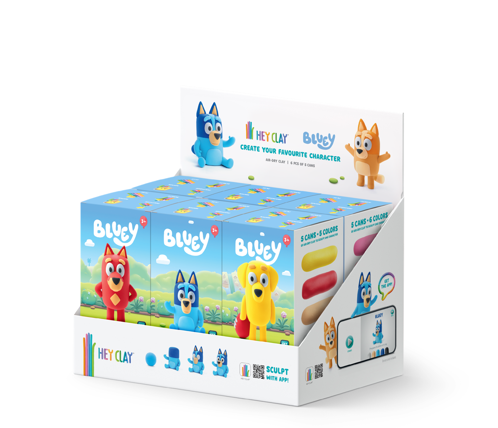 Hey Clay Bluey Assorted Characters