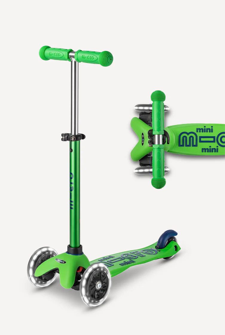 Micro Mini Deluxe LED Scooter - Green/Blue - Ages 2-5