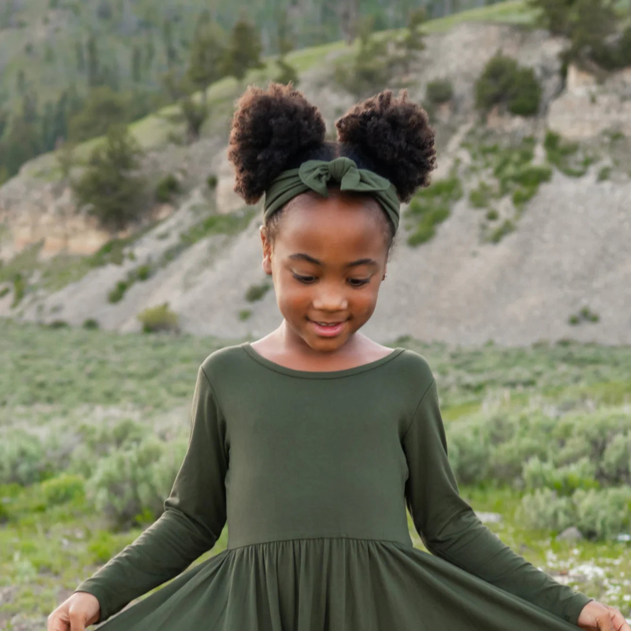 Kyte Baby Knotted Bow Headband in Fir