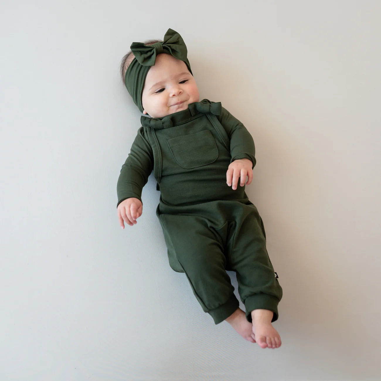 Kyte Baby Bamboo Jersey Overall in Fir