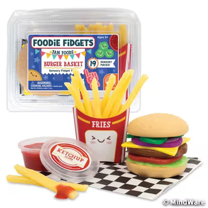 Foodie Fidgets Fan Foods Burger & Fries