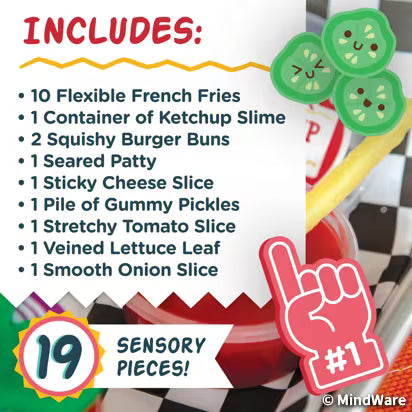 Foodie Fidgets Fan Foods Burger & Fries